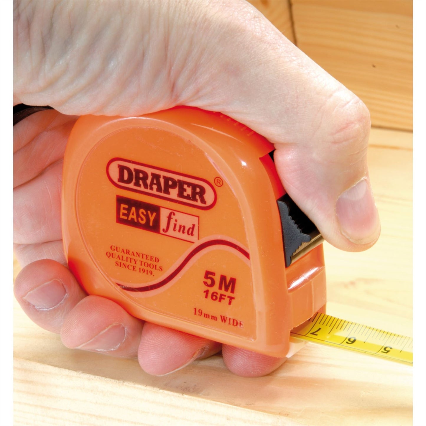 Draper 75881 Measuring Tape 5m/16ft x 19mm Blue Draper