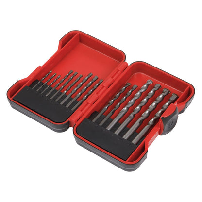 Sealey AK3715M Masonry Drill Bit Set 15pc Sealey