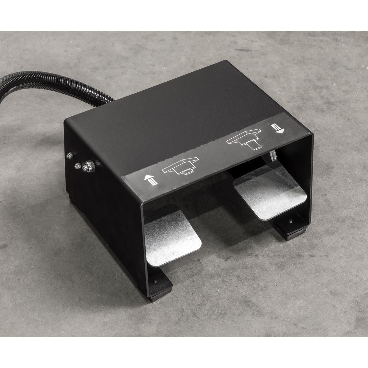 Sealey PPF100S Viking Floor Type Air/Hydraulic Press with Sliding Ram & Foot Pedal 100 Tonne Sealey