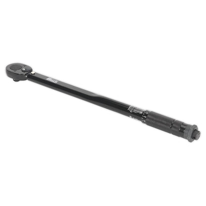 Sealey AK624B Micrometer Torque Wrench 1/2"Sq Drive Calibrated - Premier Black Sealey