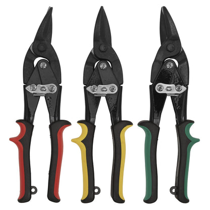 Sealey AK6907 Aviation Tin Snips Set 3pc Sealey