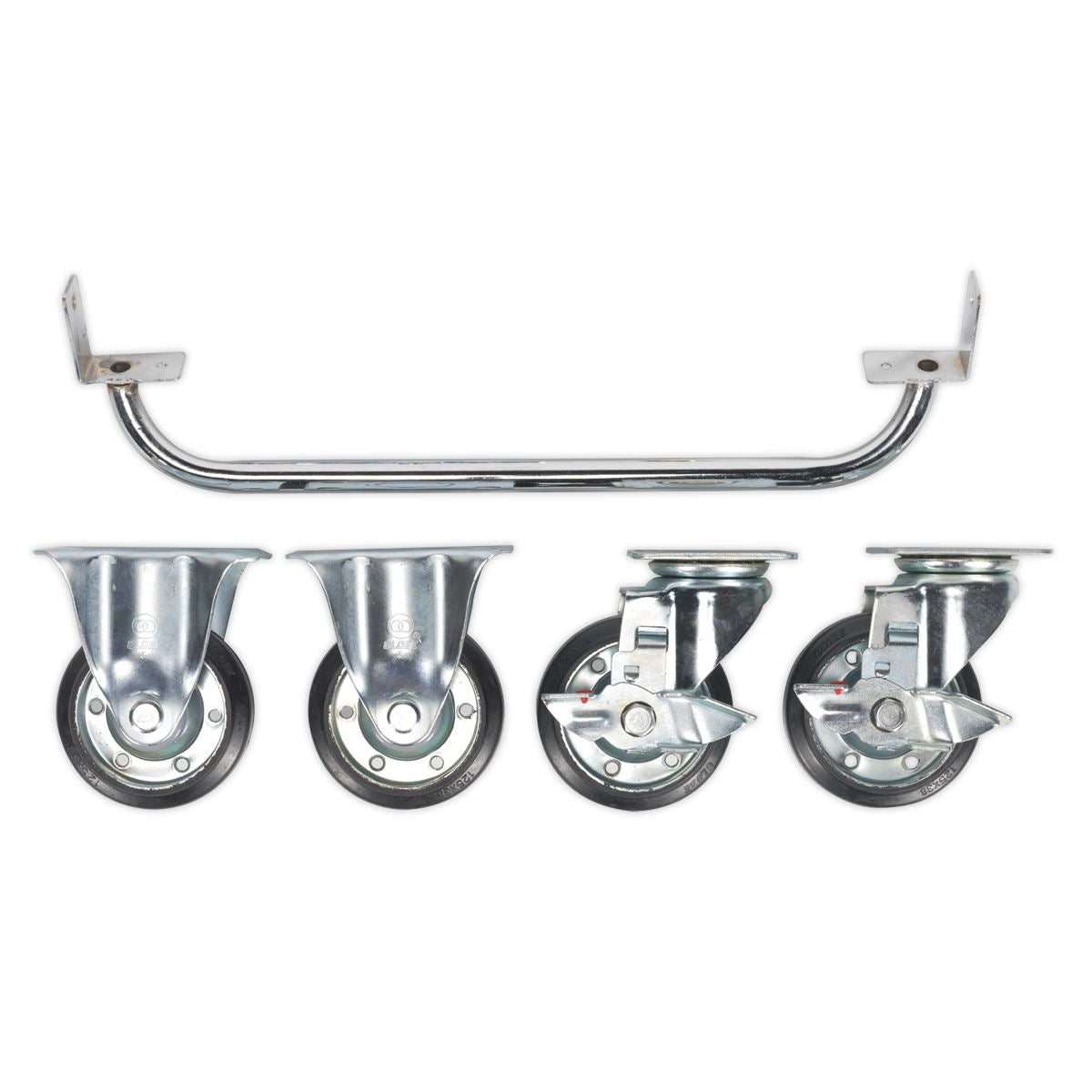 Sealey API565KIT Industrial Handle & Wheel Kit for 565mm Cabinets Sealey