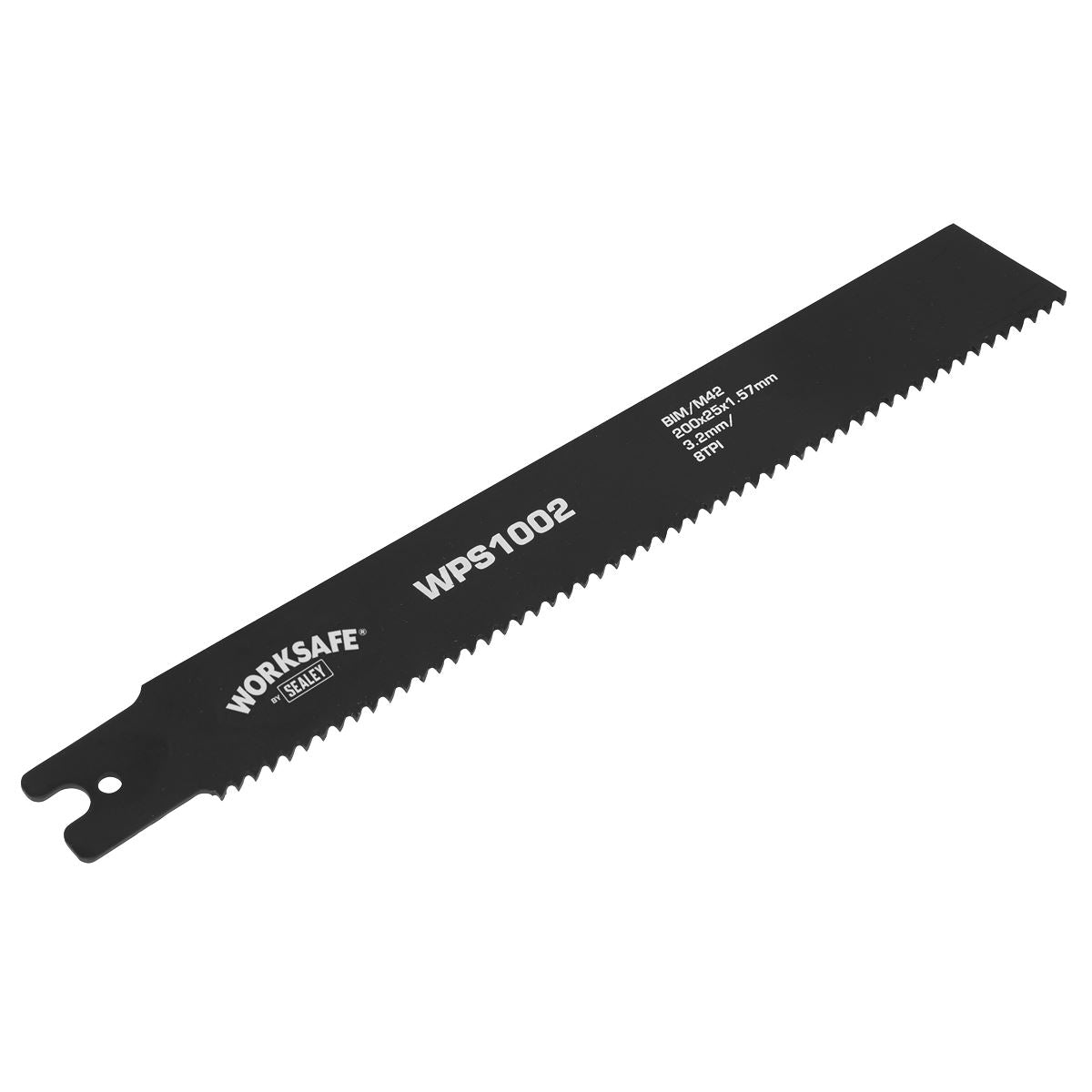 Sealey WPS1002 Pipe Saw Blade 200 x 25 x 1.7mm 8tpi - Pack of 5 Sealey