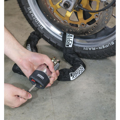 Sealey CLA109DL Motorcycle Chain & Disc Lock 10.5 x 10.5 x 1500mm 4* ART Approved Sealey