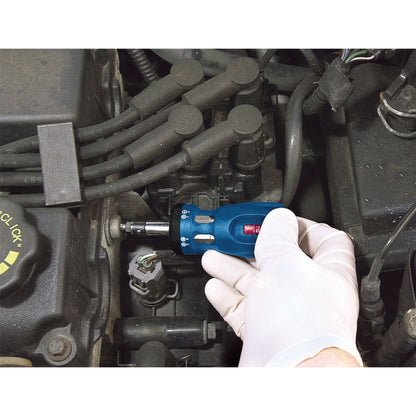 Draper 75065 Stubby Ratchet Screwdriver and Bit Sets Countertop Display 24 Piece Draper