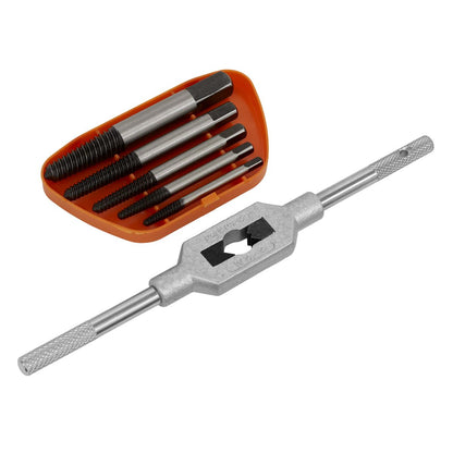 Sealey AK721 Screw Extractor Set with Wrench 6pc Helix Type Sealey