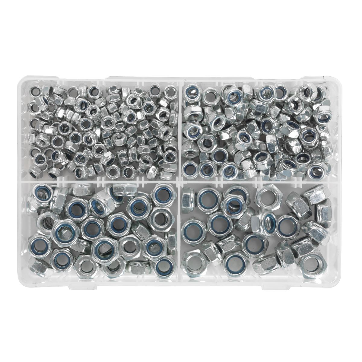 Sealey AB032LN Nylon Locknut Assortment 300pc M6-M12 Metric Sealey