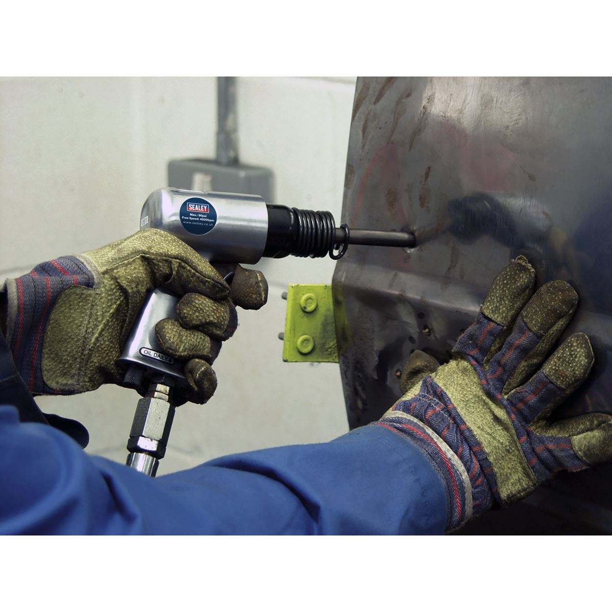 Sealey SA12/S Air Hammer Kit with Chisels Medium Stroke Sealey