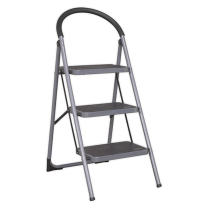 Sealey ASL23 Step Stool 3-Tread 150kg Capacity EN 14183 Sealey