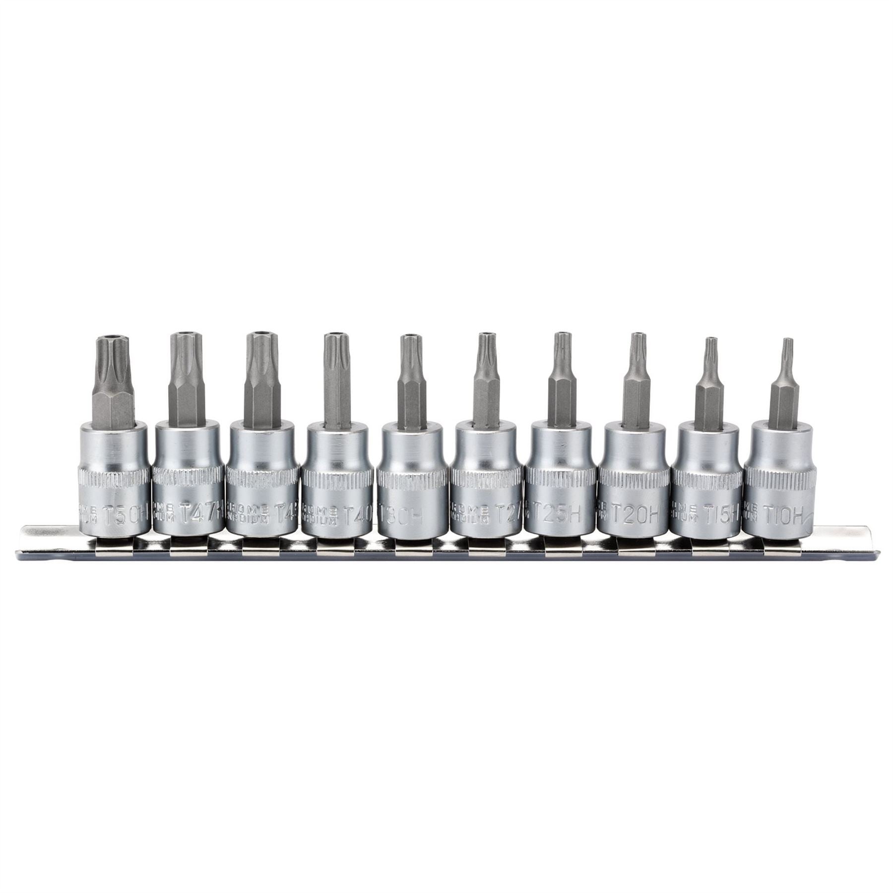 Draper 16332 TX-STAR® Security Socket Bit Set 3/8" Sq. Dr. 48mm 10 Piece Draper