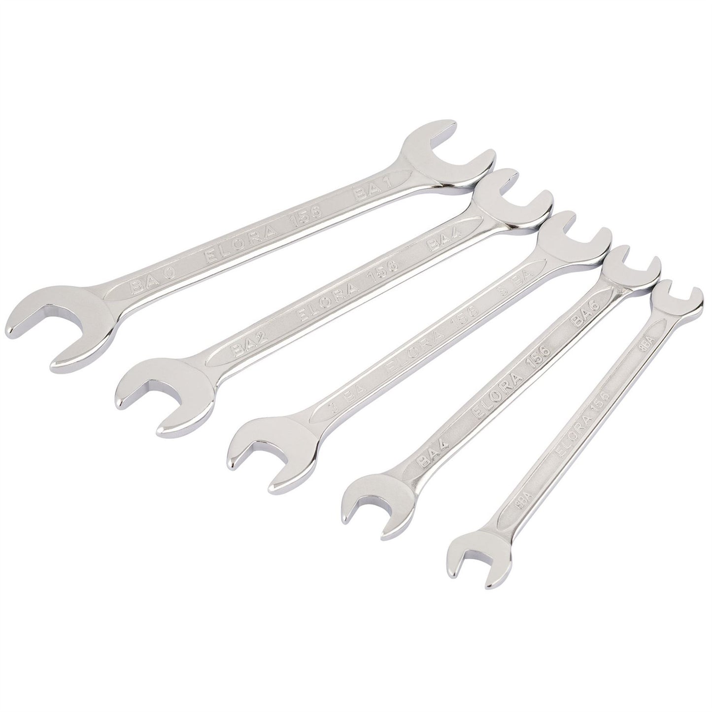 Elora 05210 Midget BA Open End Spanner Set 5 Piece Elora