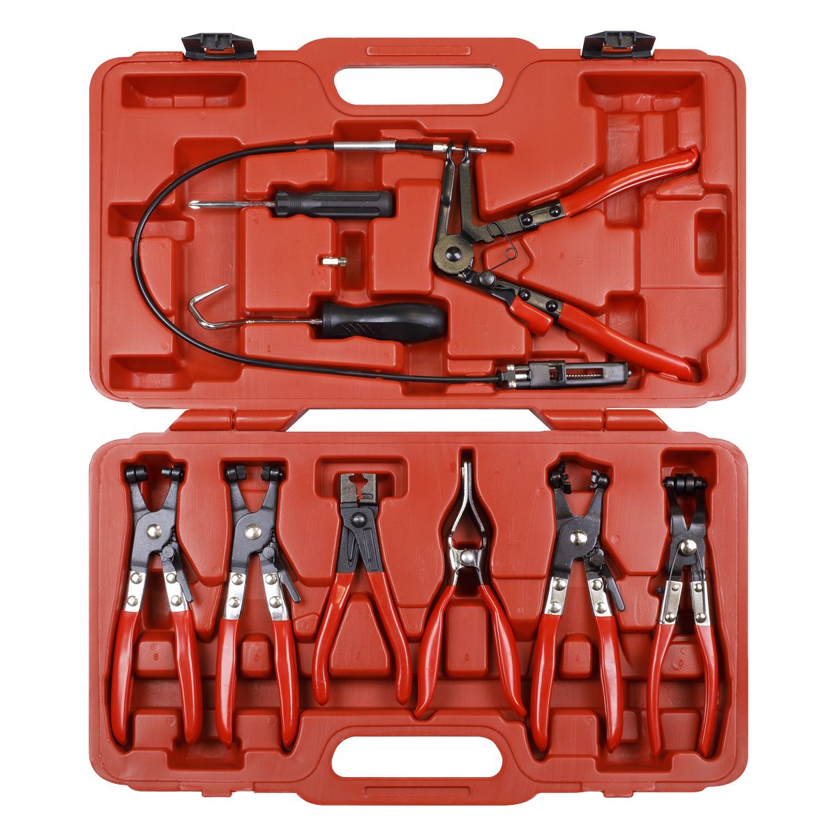Sealey VS1662 Hose Clip Removal Tool Set 9pc Sealey