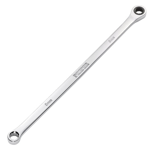 Draper 27765 HI-TORQ® Metric Extra-Long Double Ring Ratchet Spanner 8mm Draper