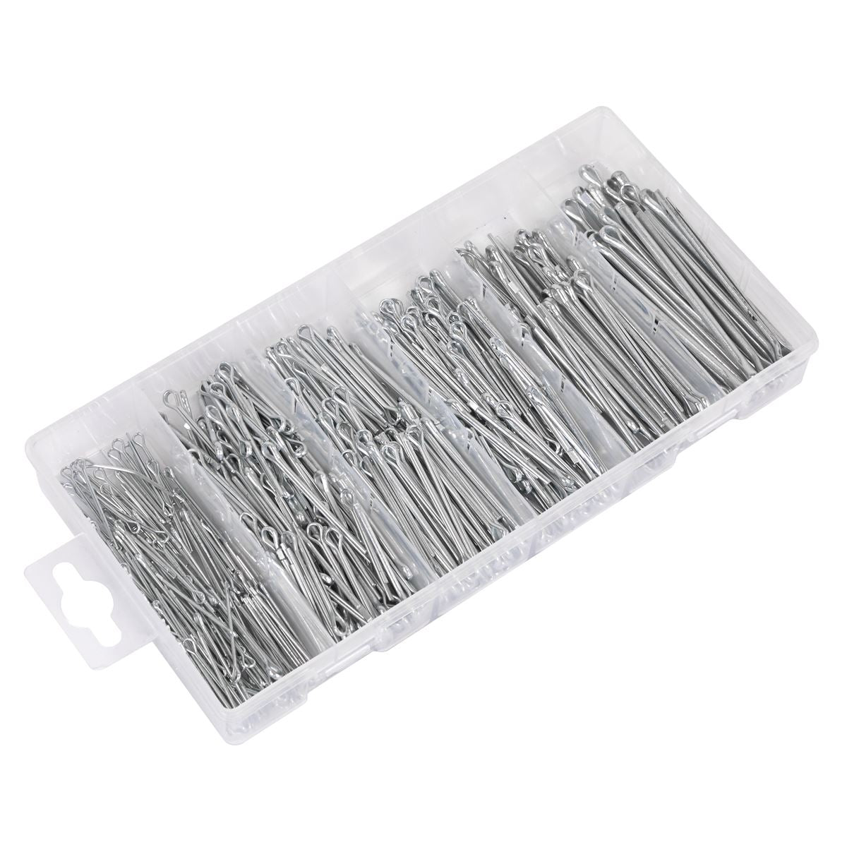 Sealey AB001SP Split Pin Assortment 555pc Small Sizes Metric & Imperial Sealey