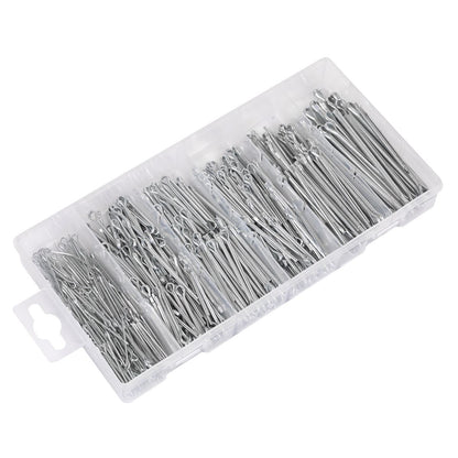 Sealey AB001SP Split Pin Assortment 555pc Small Sizes Metric & Imperial Sealey