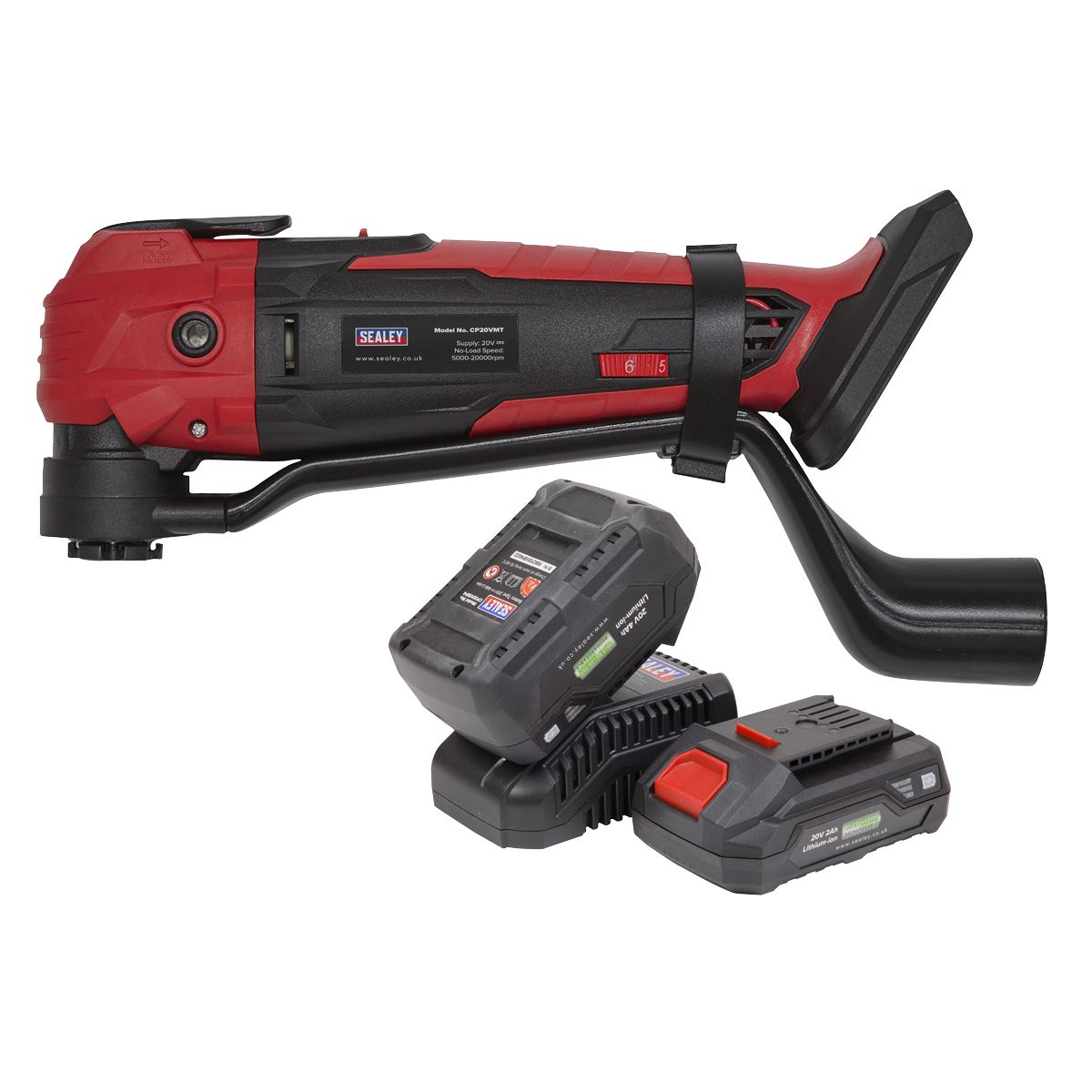 Sealey CP20VMTKIT Cordless Oscillating Multi-Tool Kit 20V SV20 Series - 2 Batteries Sealey