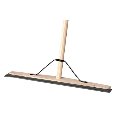 Sealey BM24RS Rubber Floor Squeegee 24"(600mm) with Wooden Handle Sealey