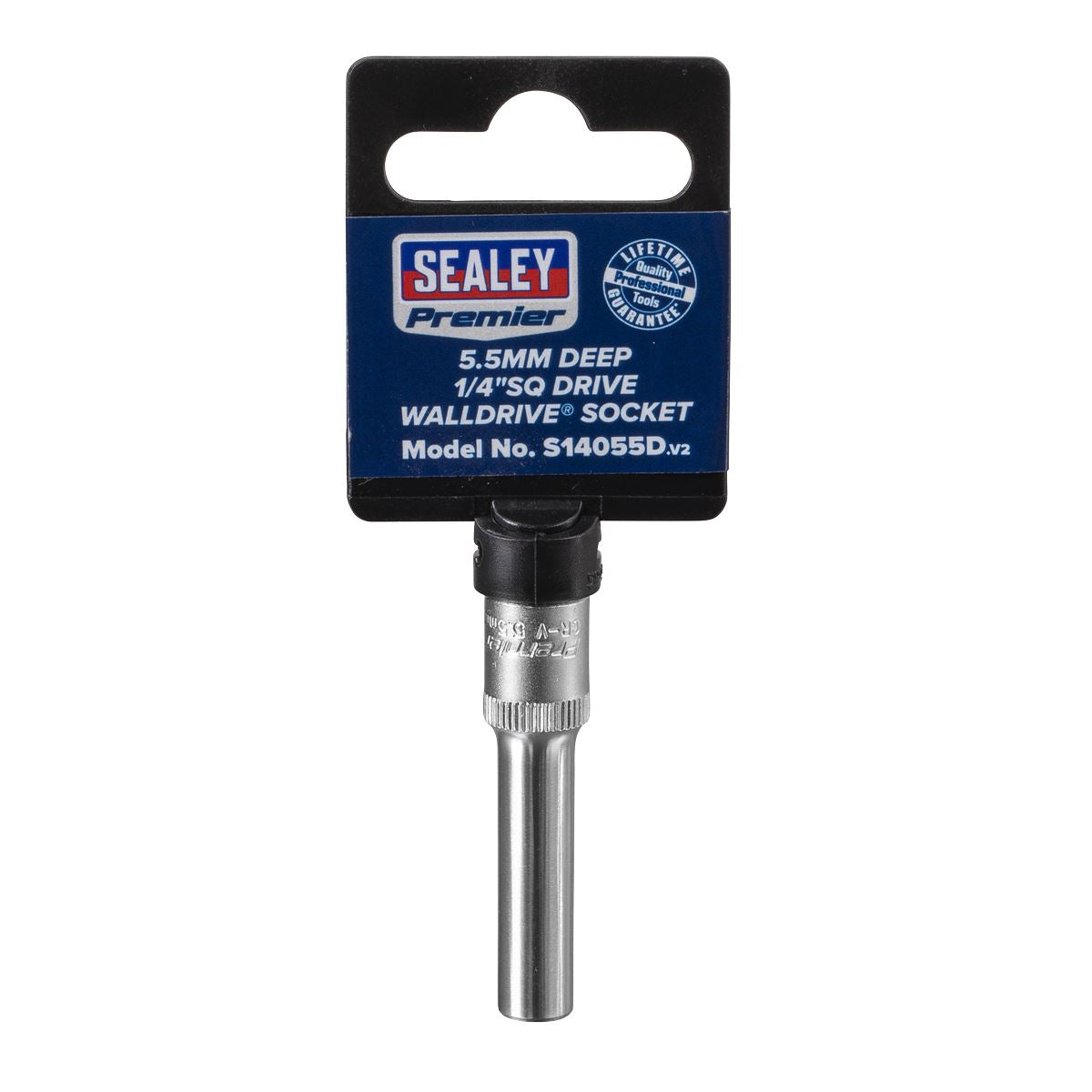 Sealey S14055D WallDrive® Socket 5.5mm Deep 1/4"Sq Drive Sealey