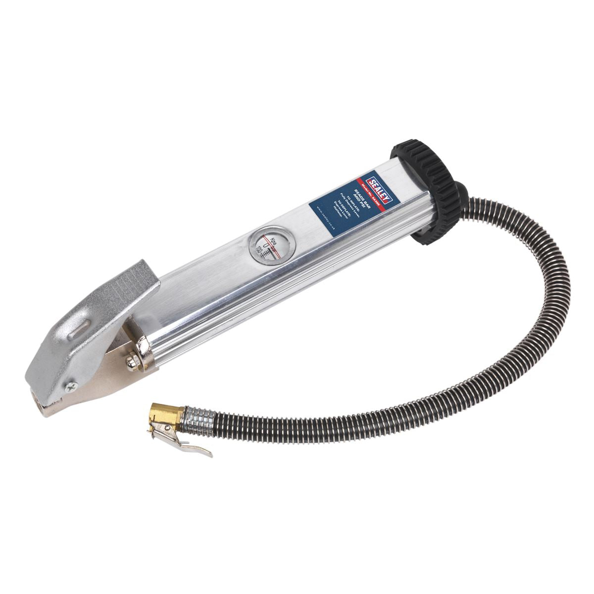 Sealey SA395 Tyre Inflator with Clip-On Connector Sealey