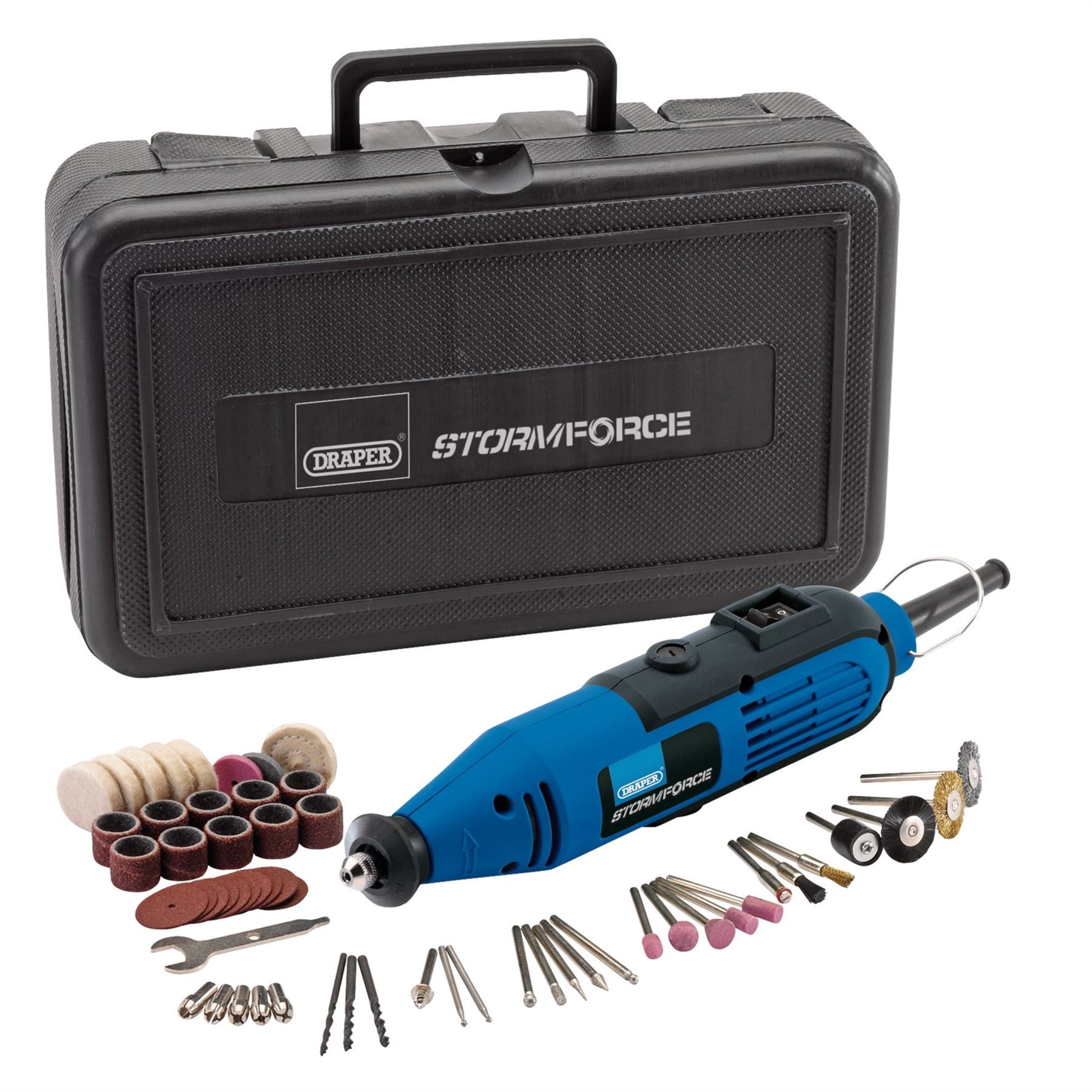 Draper 58307 Storm Force® 230V Rotary Multi-Tool Kit 135W 57 Piece Draper