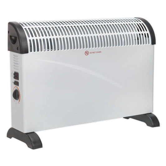 Sealey CD2005T Convector Heater 2000W 3 Heat Settings Thermostat Turbo Fan Sealey