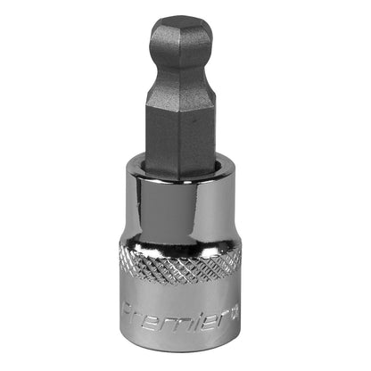 Sealey SBBH007 Ball-End Hex Socket Bit 9mm 3/8"Sq Drive Sealey