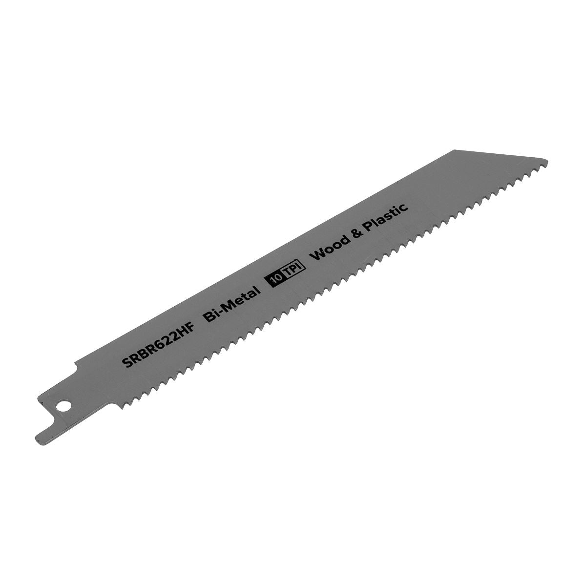Sealey SRBR622HF Reciprocating Saw Blade Wood & Plastics 150mm 10tpi - Pack of 5 Sealey