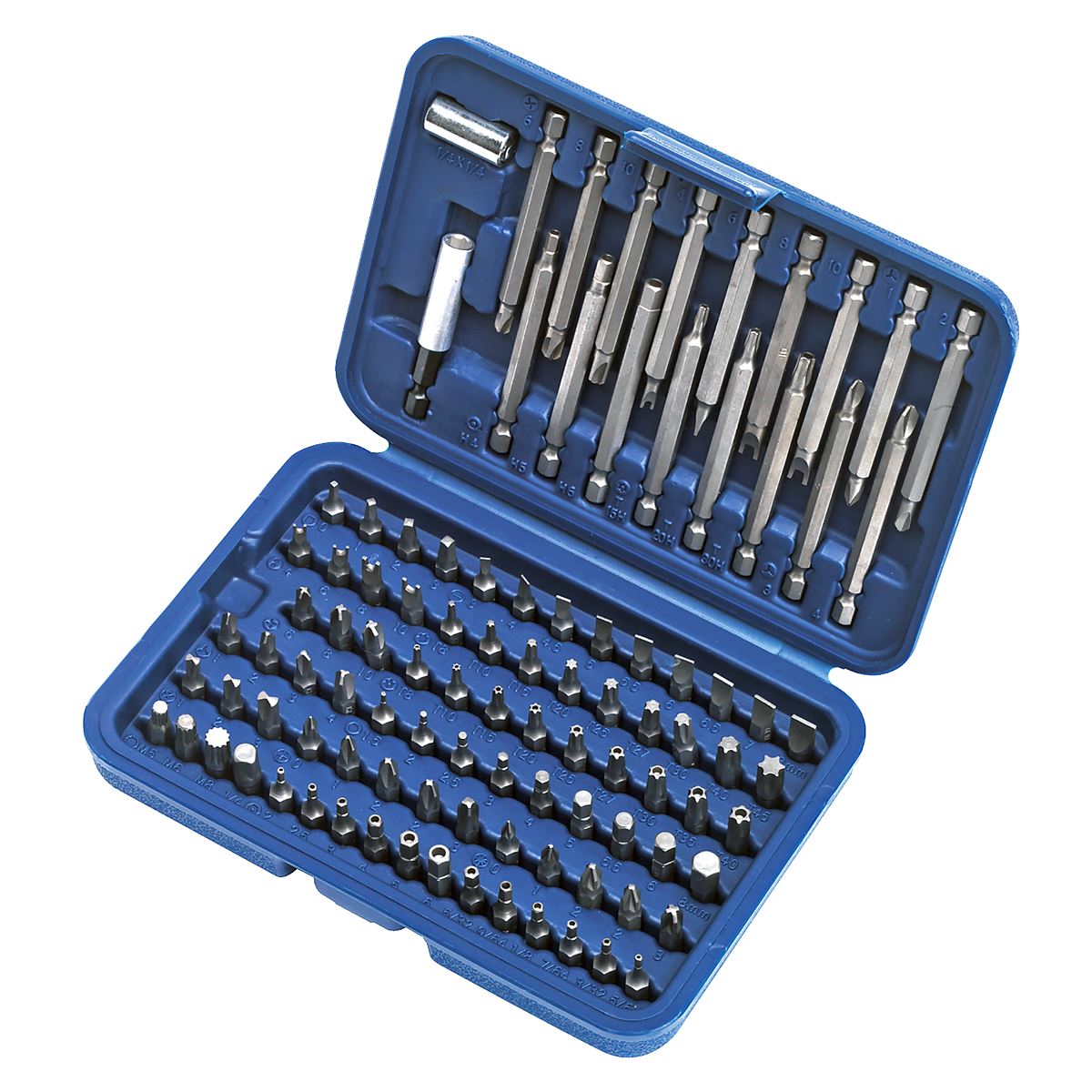 Sealey AK2099 Power Tool/Security Bit Set 99pc Long & Short Sealey