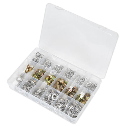 Sealey VS663 Sump Plug & Washer Assortment 534pc Sealey