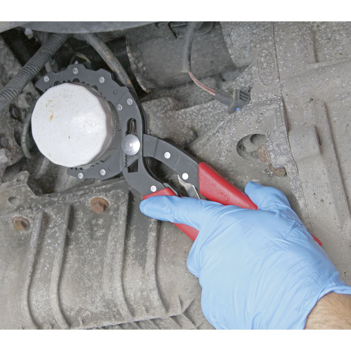 Sealey AK6419 Oil Filter Pliers - Auto-Adjusting Sealey