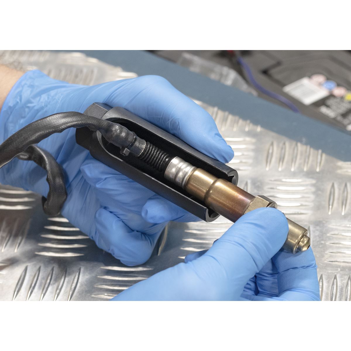 Sealey SX022 Oxygen Sensor Socket 22mm 3/8"Sq Drive Sealey