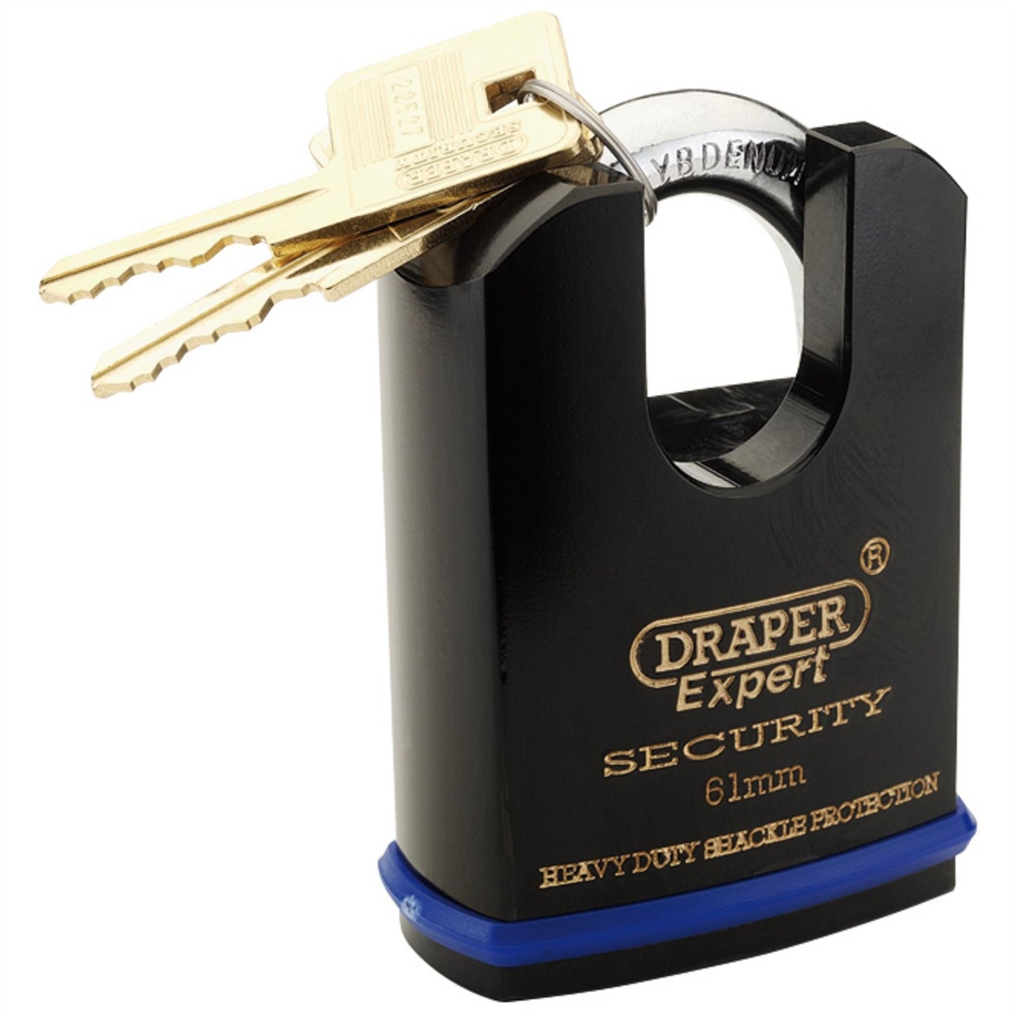 Draper 64198 Expert Heavy Duty Padlock and 2 Keys with Shrouded Shackle 61mm Draper