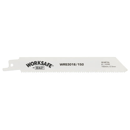 Sealey WRS3018/150 Reciprocating Saw Blade 150mm 10tpi - Pack of 5 Sealey