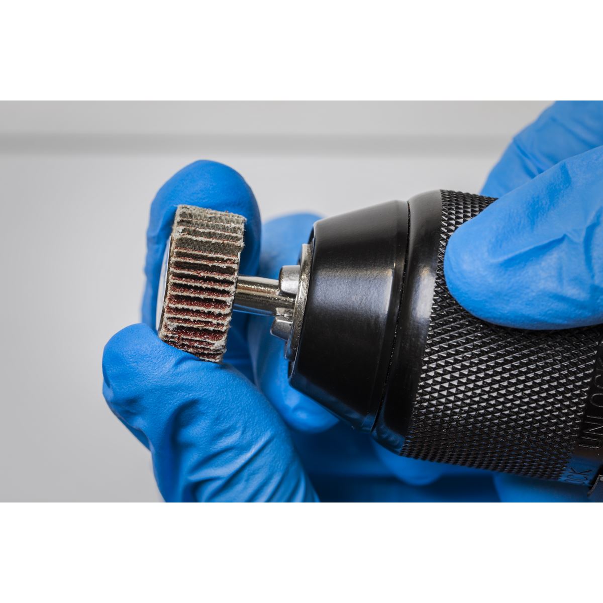 Sealey FW2510ASS Abrasive Flap Wheel Ø25 x 10mm Ø6mm Shaft Assorted Grit - Pack of 5 Sealey