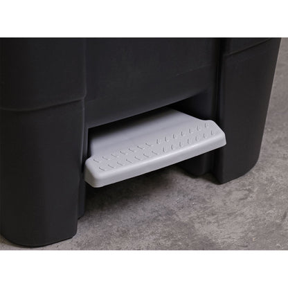 Sealey BM100P Refuse/Wheelie Bin with Foot Pedal 100L - Black Sealey