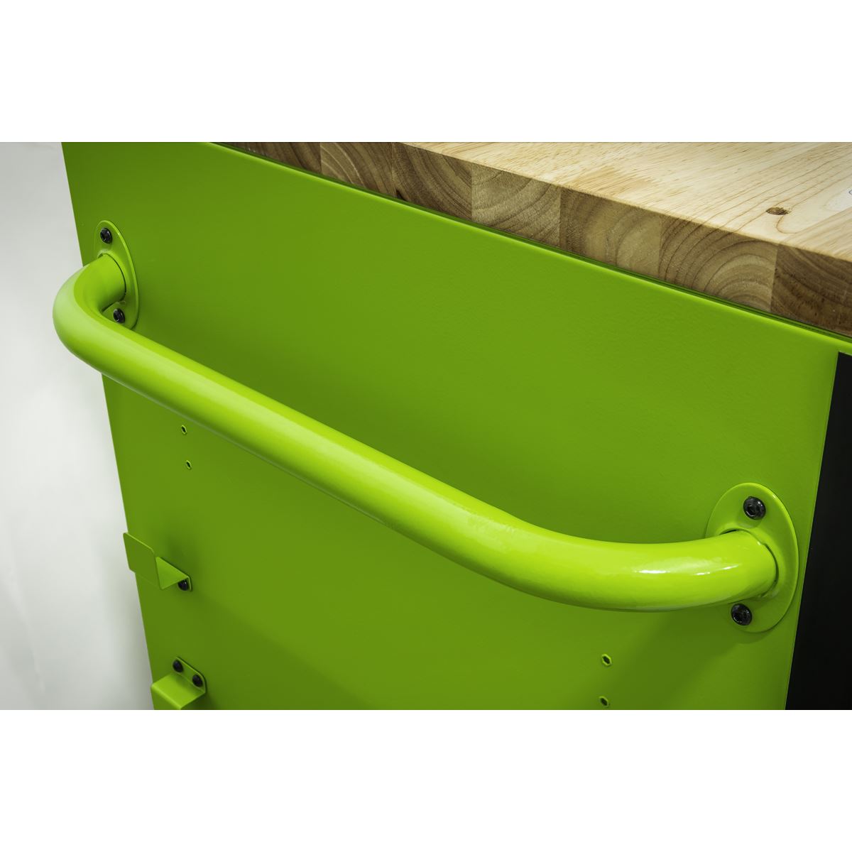 Sealey AP6115BECOMBO1 15 Drawer 1549mm Mobile Trolley with Wooden Worktop and Hutch and 2 Drawer Riser Sealey