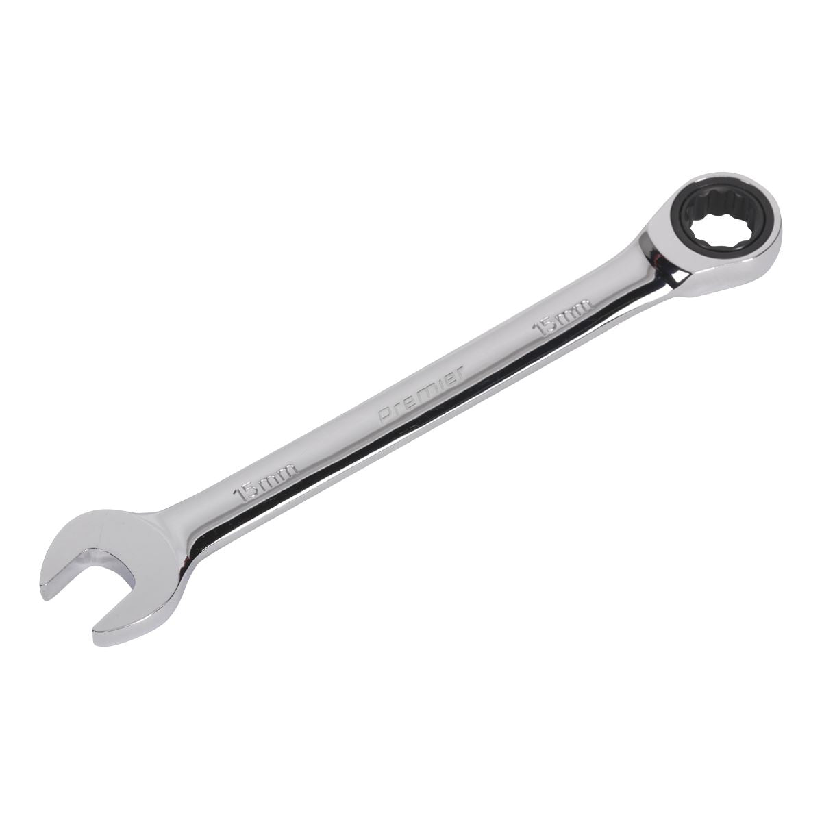 Sealey RCW15 Ratchet Combination Spanner 15mm Sealey