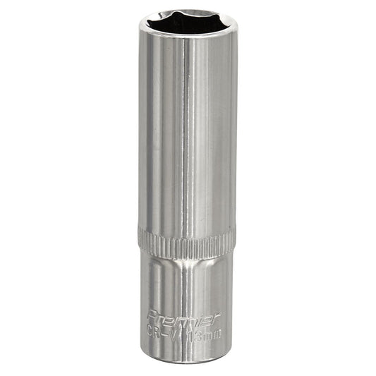 Sealey SP3813D WallDrive® Socket 13mm Deep 3/8"Sq Drive Fully Polished Sealey