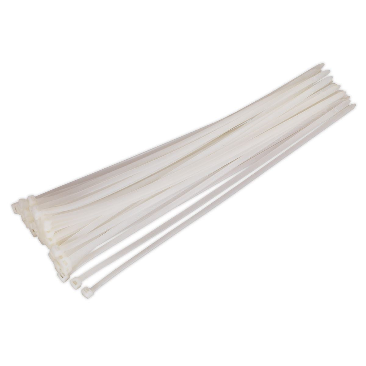 Sealey CT45076P50W Cable Tie 450 x 7.6mm White Pack of 50 Sealey