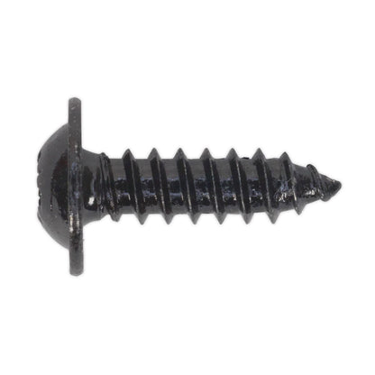 Sealey BST4816 Self-Tapping Screw 4.8 x 16mm Flanged Head Black Pozi Pack of 100 Sealey