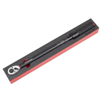 Sealey STW904B Torque Wrench Micrometer Style 1/2"Sq Drive Calibrated 40-220Nm - Premier Black Sealey