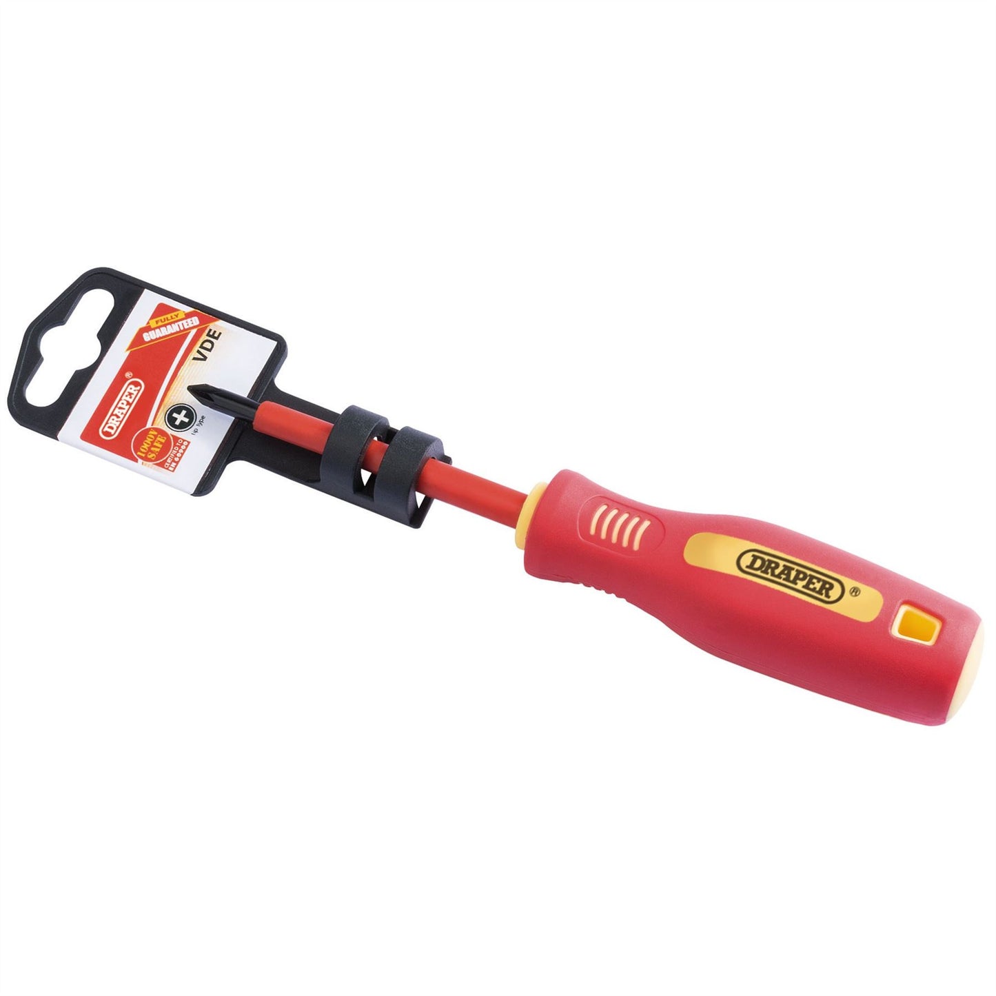 Draper 46528 Fully Insulated Soft Grip Cross Slot Screwdriver No.1 x 80mm Draper