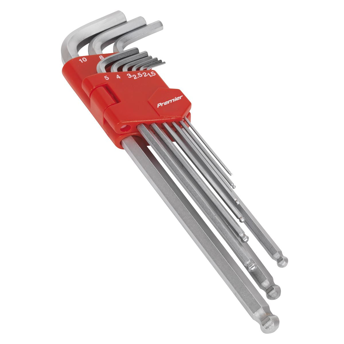 Sealey AK7140 Ball-End Hex Key Set 9pc Extra-Long Metric Sealey