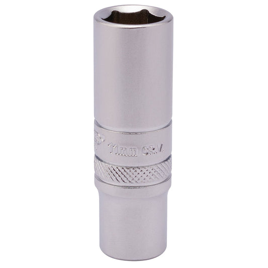 Draper 82140 6 Point Deep Socket 1/4" Sq. Dr. 11mm Draper