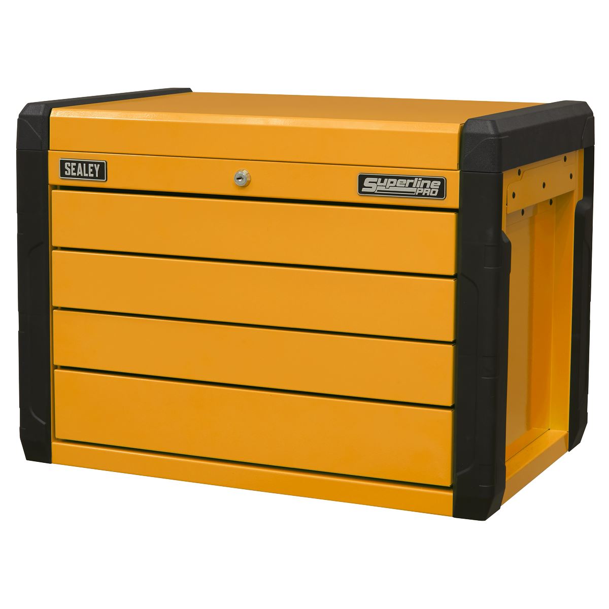Sealey APPD4O 4-Drawer Push-to-Open Topchest with Ball-Bearing Slides - Orange Sealey