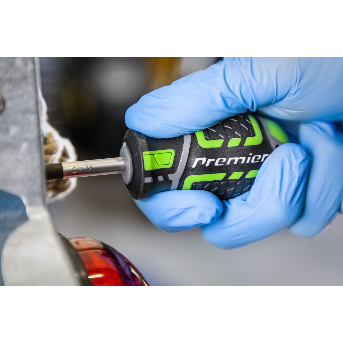 Sealey AK4328HV Screwdriver Set 3pc GripMAX® Stubby - Hi Vis Sealey