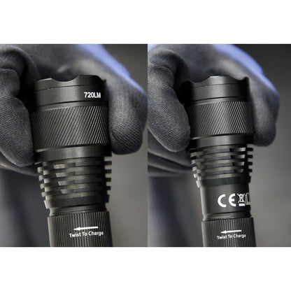 Sealey LED449 Aluminium Torch 10W SMD LED Adjustable Focus Rechargeable Sealey