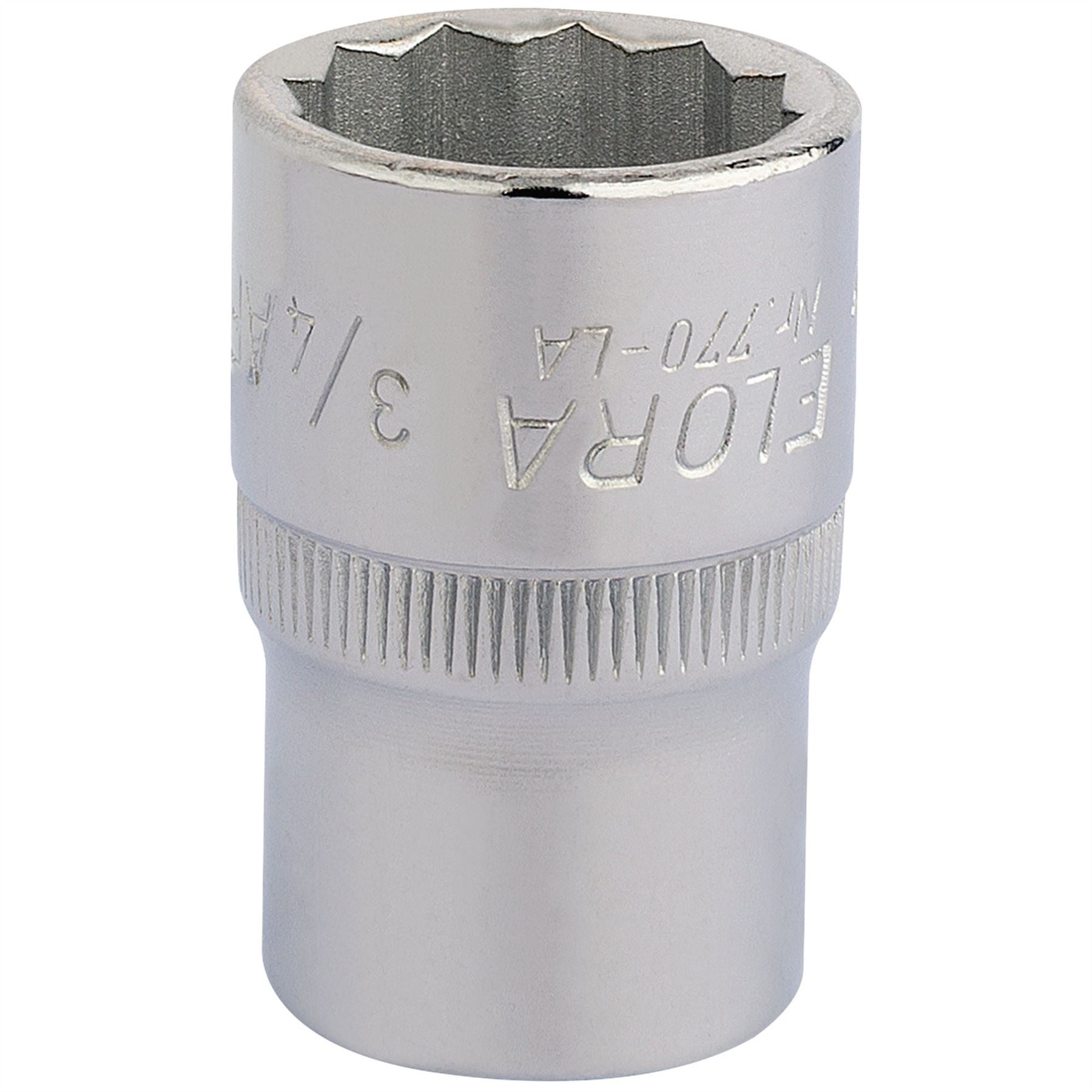 Elora 24418 Bi-Hexagon Socket 1/2" Sq. Dr. 3/4" Elora