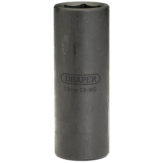 Draper 12744 Expert HI-TORQ® Deep Impact Socket 1/2" Sq. Dr. 19mm Draper