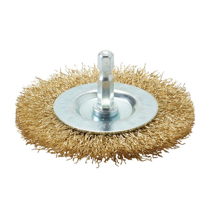 Draper 41429 Brassed Steel Crimped Wire Wheel Brush 75mm Draper